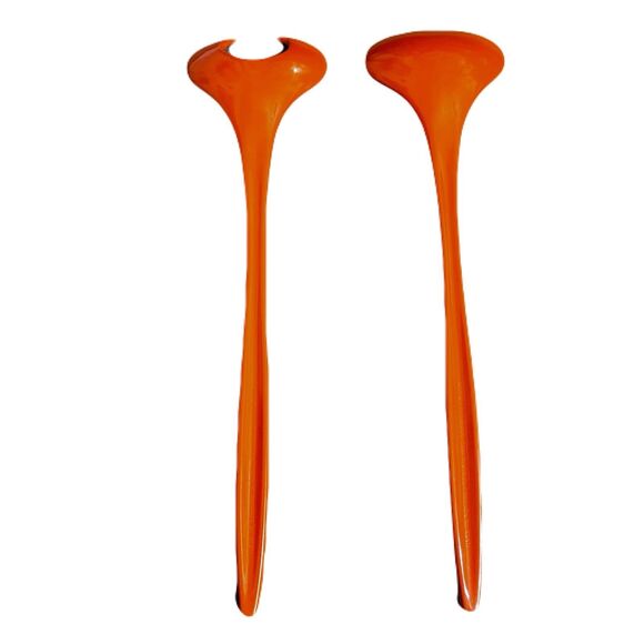 Vintage Mepal by Rosti Melamine Salad Server Orange MCM Danish Design EUC - Picture 4 of 5